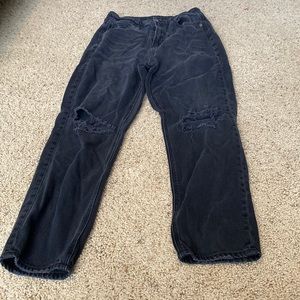 Black ripped American Eagle Jeans